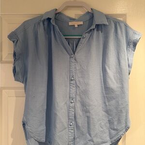 Light Blue Women's Button-Down Shirt